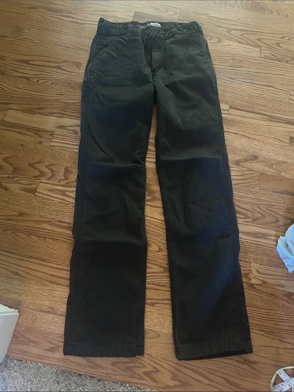 Carhartt Men's Dark Grey Straight-Leg Chinos